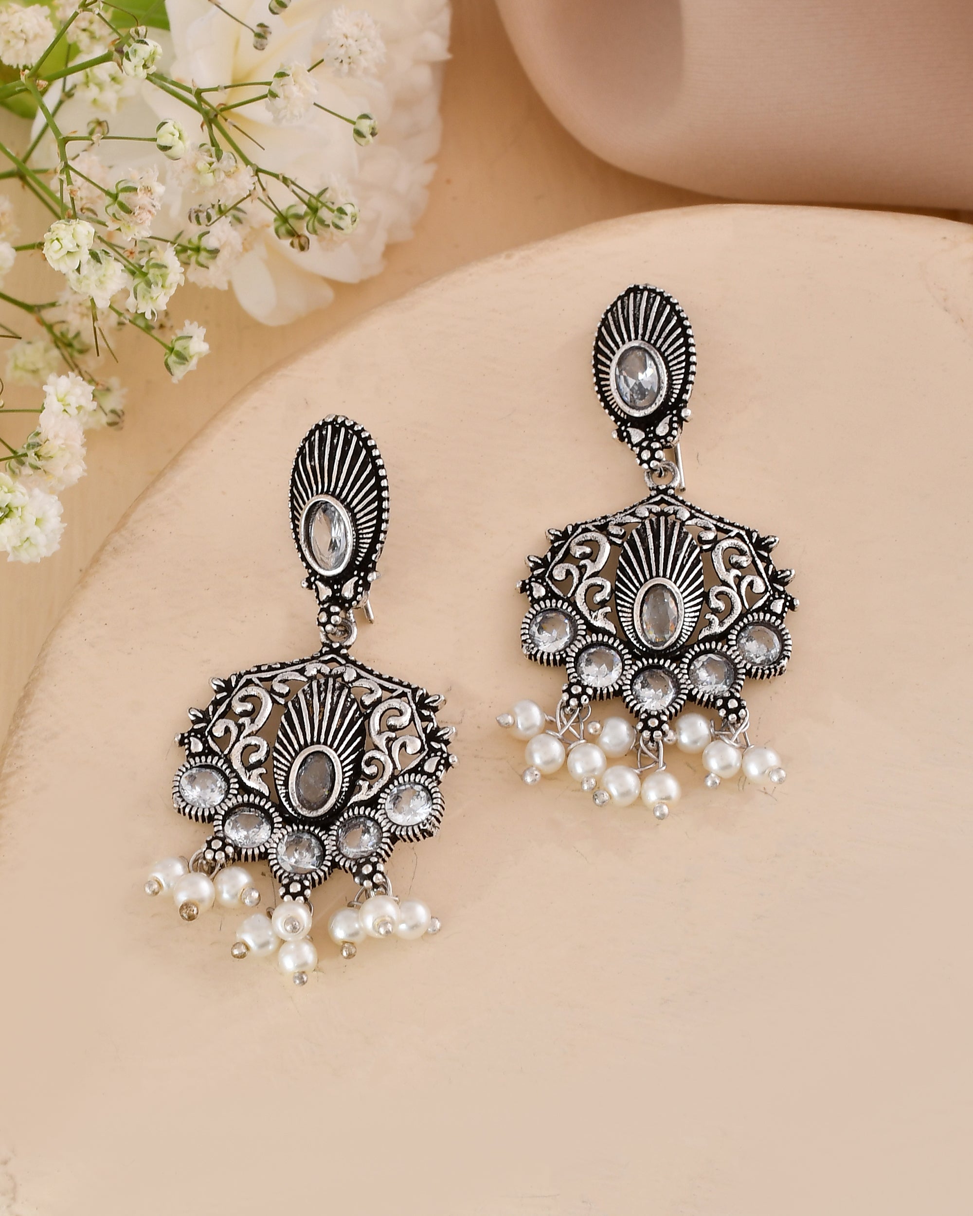 Shubhra Pearlwork Dandiya Necklace Set